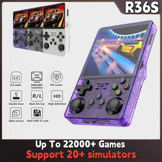 Retro R36S Handheld Game Console with 128GB & IPS Screen