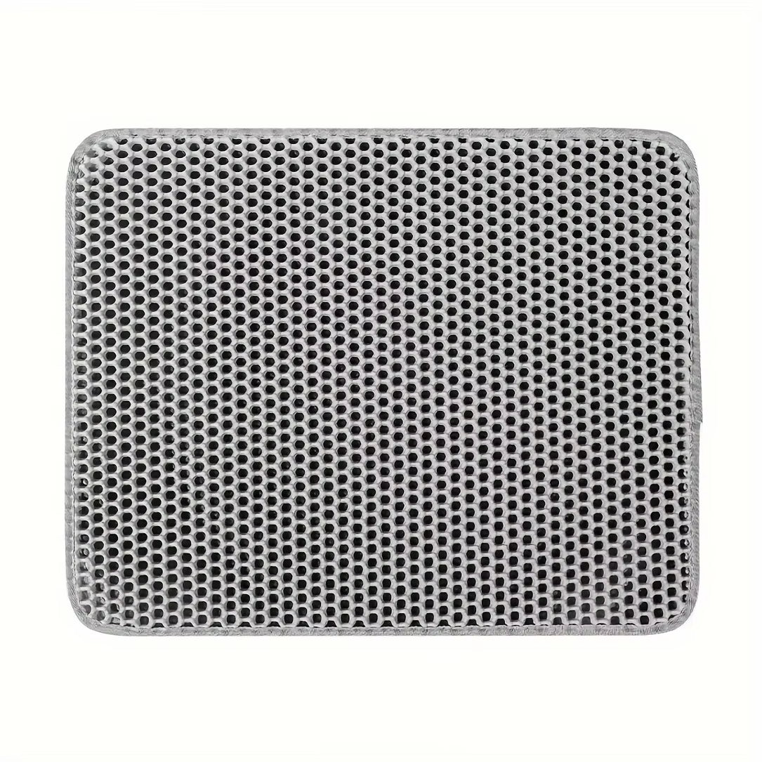Large Cat Litter Mat – Double-Layer Honeycomb Design, Waterproof, Easy-Clean Scatter Control Rug for Cats