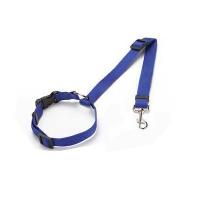 Adjustable Dog Car Seat Belt & Leash – 2-in-1 Nylon Pet Safety Harness Strap for Backseat Travel Protection