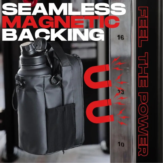 Waterproof Gym Sling Bag with Water Bottle Holder & Phone Pocket – Outdoor Sports Crossbody Travel Bag