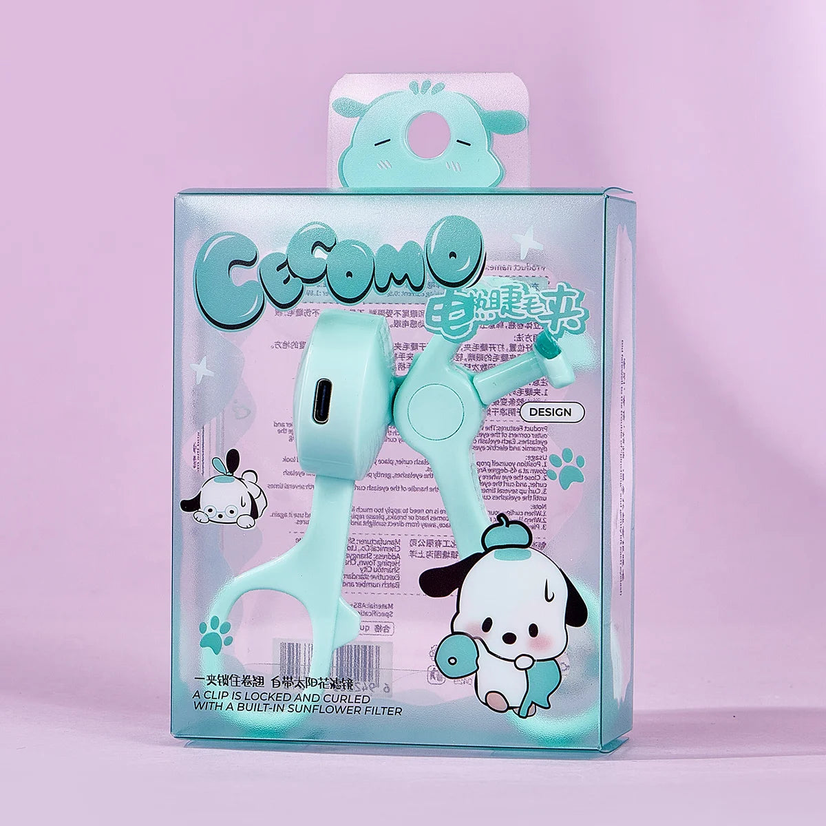 Rechargeable Heated Eyelash Curler with Intelligent Temperature Control – Long-Lasting Natural Lift & Curl