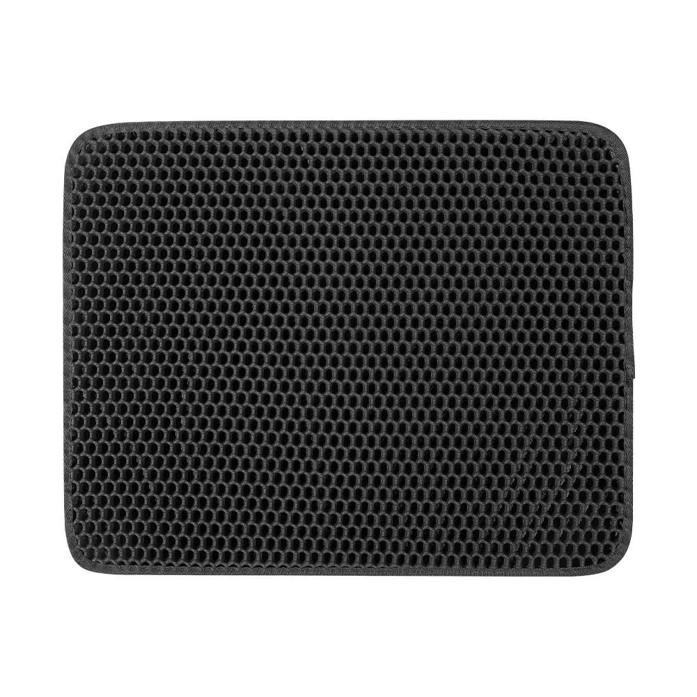 Large Cat Litter Mat – Double-Layer Honeycomb Design, Waterproof, Easy-Clean Scatter Control Rug for Cats