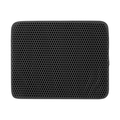 Large Cat Litter Mat – Double-Layer Honeycomb Design, Waterproof, Easy-Clean Scatter Control Rug for Cats