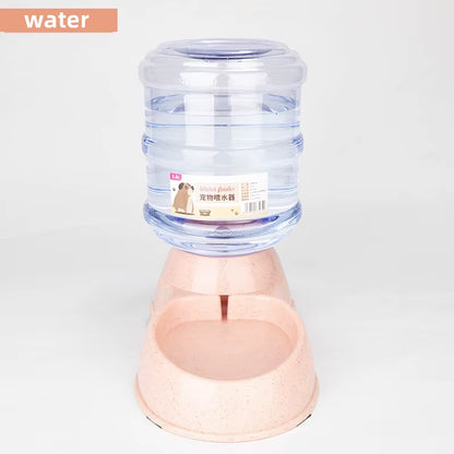 “Large Capacity Pet Feeder with Automatic Water Dispenser – Food & Water Bowls for Cats and Small Dogs
