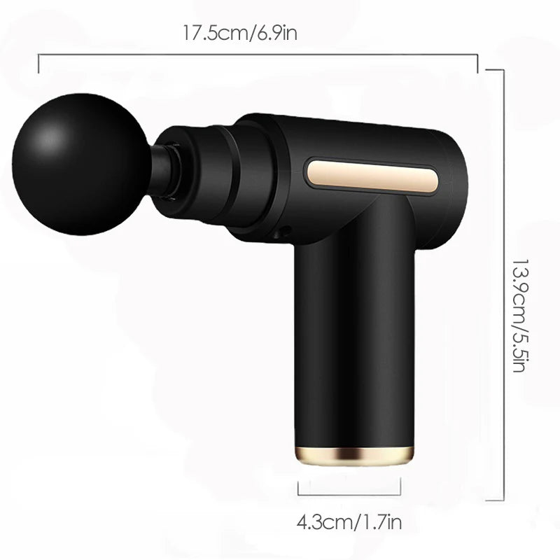 Mini Muscle Massage Gun – Portable Deep Tissue Handheld Percussion Massager for Back, Neck, Shoulder & Leg Pain Relief