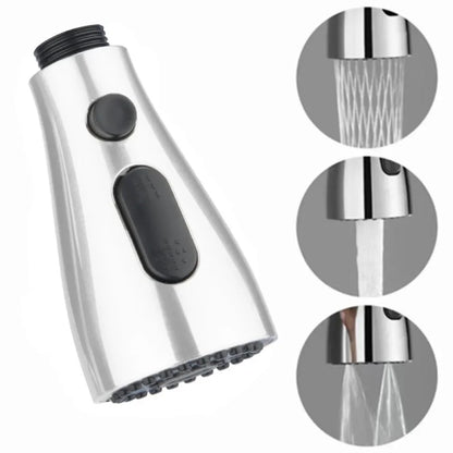 “Universal Kitchen Faucet Sprayer Head – 3-Mode Pull-Out Sink Nozzle, ABS Water-Saving Replacement Spray Head for 1/2'' Connection