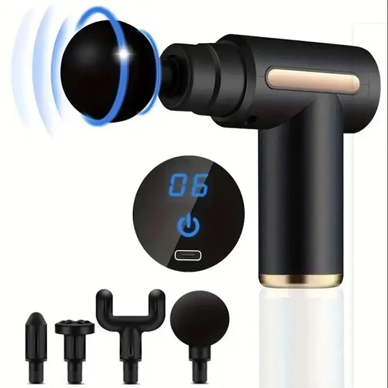 Mini Muscle Massage Gun – Portable Deep Tissue Handheld Percussion Massager for Back, Neck, Shoulder & Leg Pain Relief
