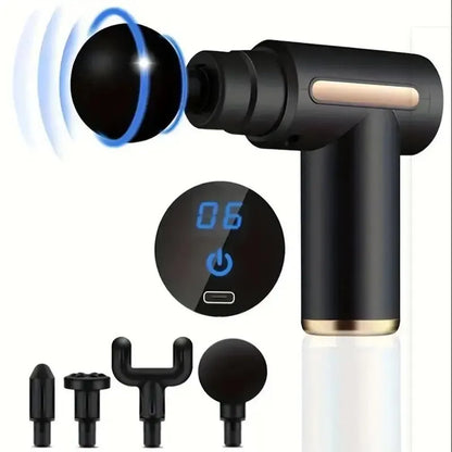 Mini Muscle Massage Gun – Portable Deep Tissue Handheld Percussion Massager for Back, Neck, Shoulder & Leg Pain Relief