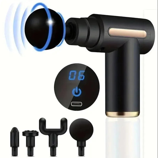 Mini Muscle Massage Gun – Portable Deep Tissue Handheld Percussion Massager for Back, Neck, Shoulder & Leg Pain Relief