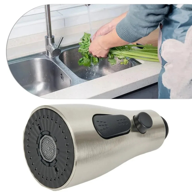 “Universal Kitchen Faucet Sprayer Head – 3-Mode Pull-Out Sink Nozzle, ABS Water-Saving Replacement Spray Head for 1/2'' Connection