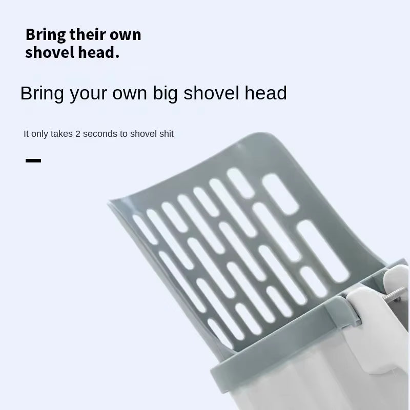 Cat Litter Scoop with Refill Bags – Durable Pet Waste Shovel & Garbage Picker for Easy Litter Box Cleaning