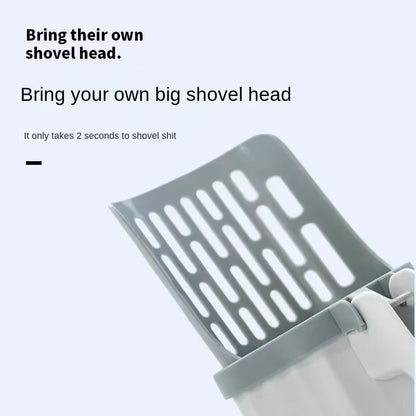 Cat Litter Scoop with Refill Bags – Durable Pet Waste Shovel & Garbage Picker for Easy Litter Box Cleaning