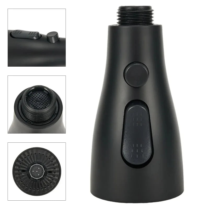 “Universal Kitchen Faucet Sprayer Head – 3-Mode Pull-Out Sink Nozzle, ABS Water-Saving Replacement Spray Head for 1/2'' Connection