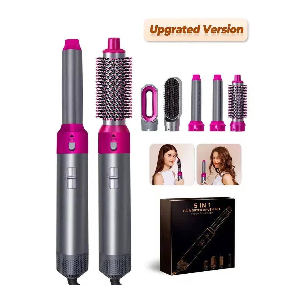 "5-in-1 Hair Dryer & Multi Styler with Curling Iron & Straightener"