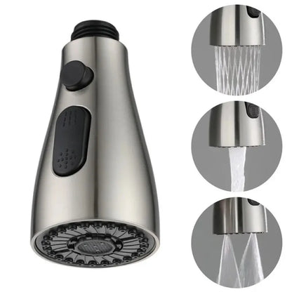 “Universal Kitchen Faucet Sprayer Head – 3-Mode Pull-Out Sink Nozzle, ABS Water-Saving Replacement Spray Head for 1/2'' Connection