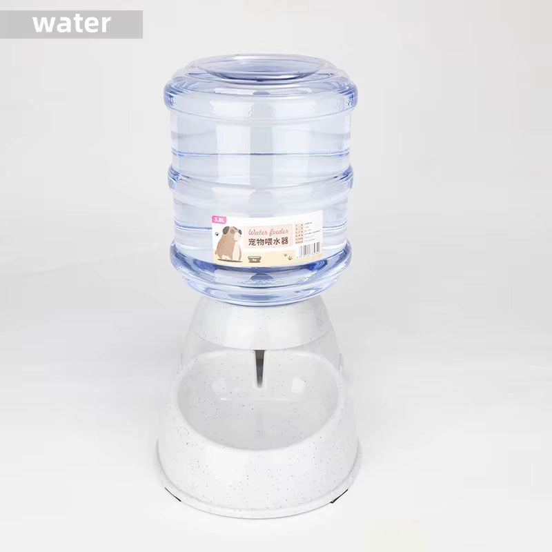 “Large Capacity Pet Feeder with Automatic Water Dispenser – Food & Water Bowls for Cats and Small Dogs