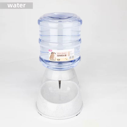 “Large Capacity Pet Feeder with Automatic Water Dispenser – Food & Water Bowls for Cats and Small Dogs