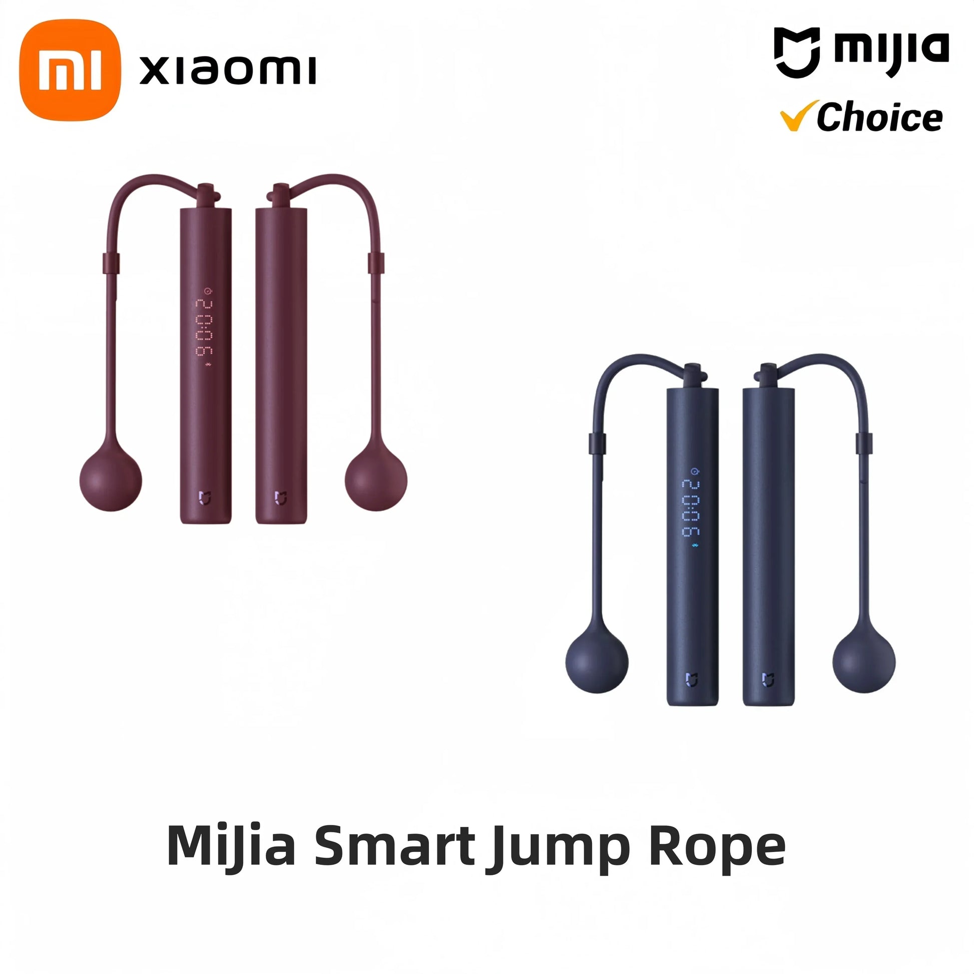Mijia Smart Skipping Rope XMSR-P803 – Adjustable Jump Rope with Digital Counter, Calorie Tracking & Fit App Sync for Professional Fitness