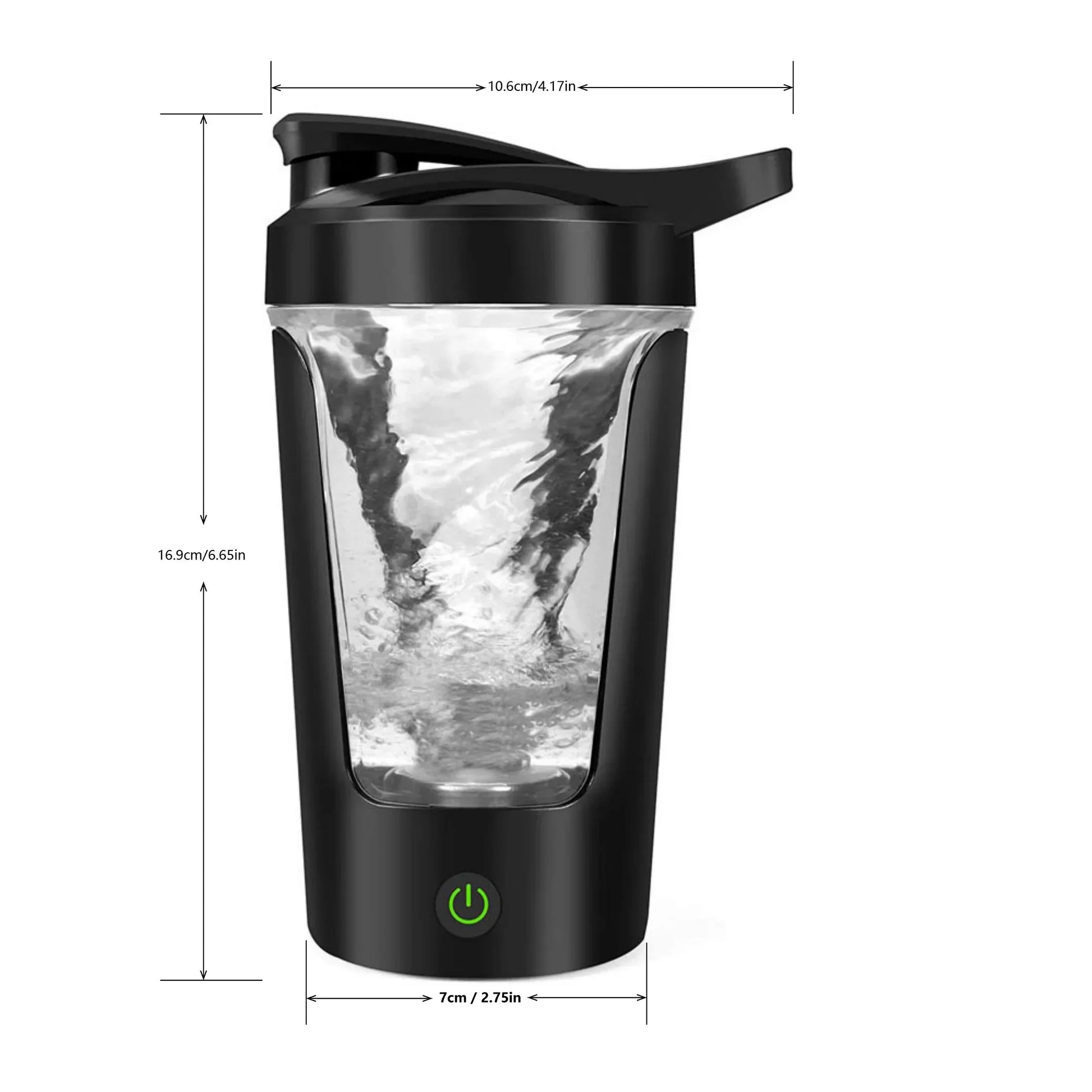 Portable Electric Protein Shaker Bottle – 450ml USB Rechargeable Blender Cup for Protein Powder, Smoothies & Shakes – Travel, Gym, Office & Home”