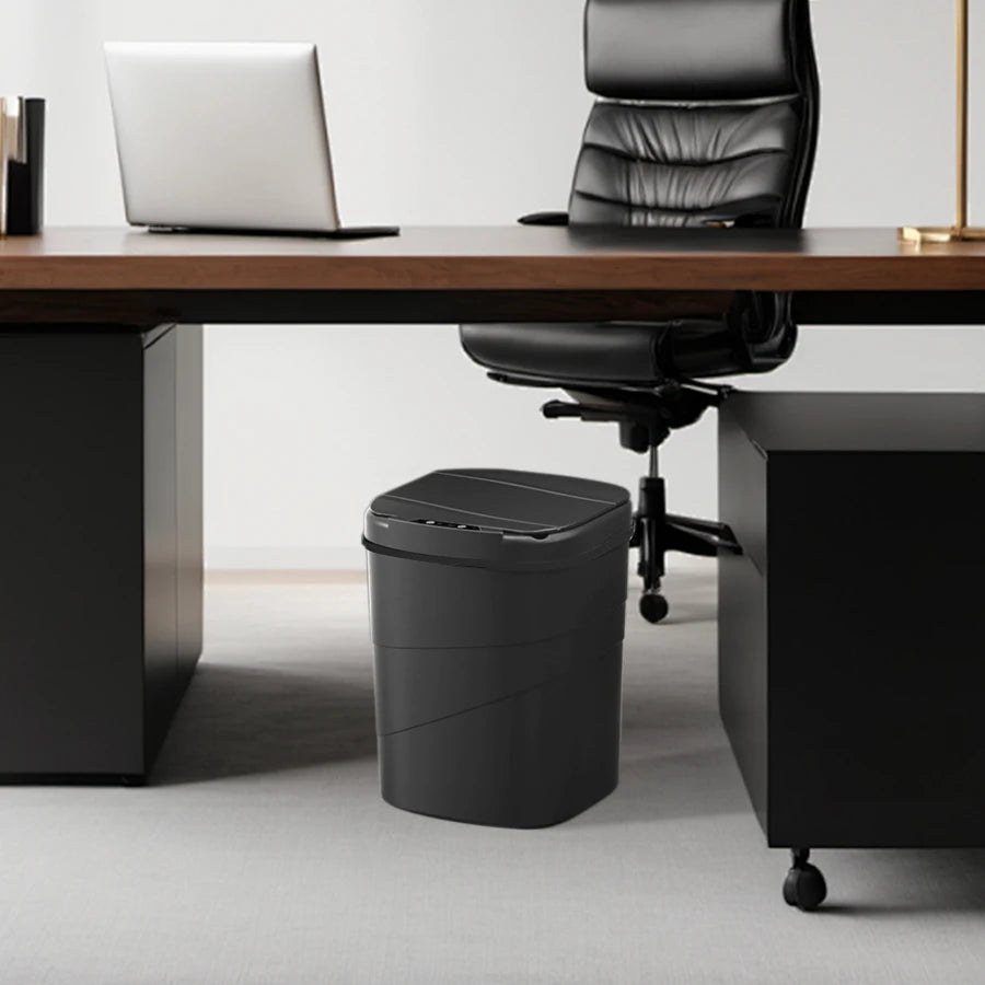 Smart Sensor Touchless Trash Can – Automatic Closing Waste Bin, Battery Powered for Kitchen, Bathroom, Office & Home