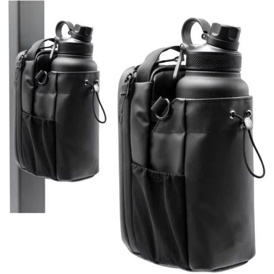Waterproof Gym Sling Bag with Water Bottle Holder & Phone Pocket – Outdoor Sports Crossbody Travel Bag
