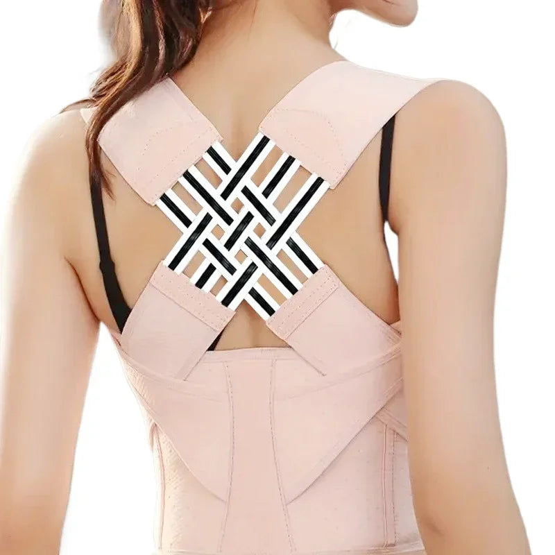 Adjustable Posture Corrector for Men & Women – Back Straightener Shoulder Brace for Upper & Middle Spine Support & Pain Relief