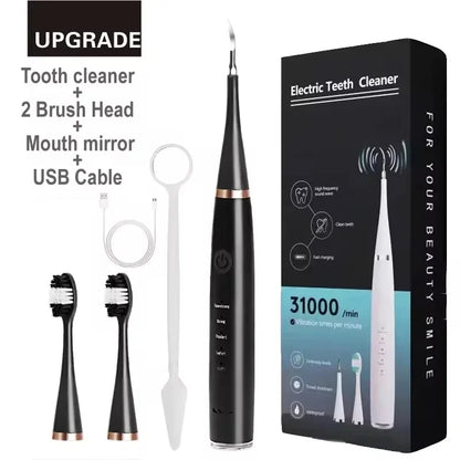 3-in-1 Sonic Electric Tooth Cleaner – Teeth Whitening Kit with Tartar & Stain Remover
