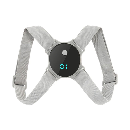 Smart LCD Posture Corrector Belt – Adjustable Back Support Shoulder Strap with Reminder Device for Spine Alignment & Eye Protection