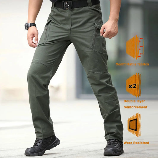 Men’s Tactical Cargo Pants – Military Camouflage Multi-Pocket Outdoor Hiking, Trekking & Workwear Joggers