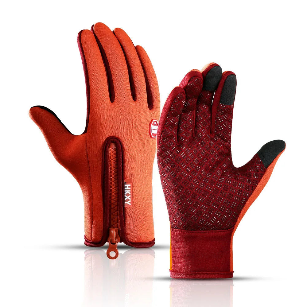 Waterproof Touchscreen Winter Gloves – Windproof Warm Outdoor Cycling, Skiing, Driving & Motorcycle Gloves for Men & Women, Anti-Slip Cold Weather Thermal Gloves