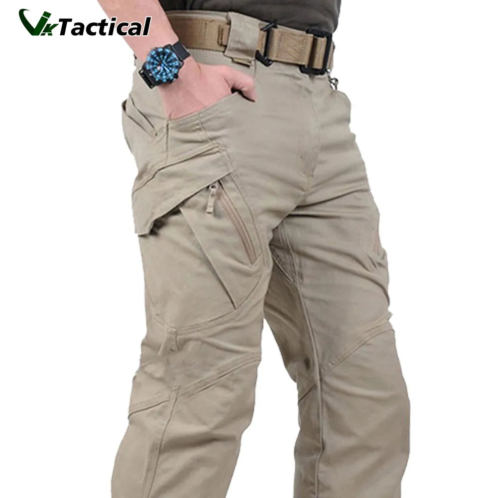 Men’s Tactical Cargo Pants – Military Camouflage Multi-Pocket Outdoor Hiking, Trekking & Workwear Joggers