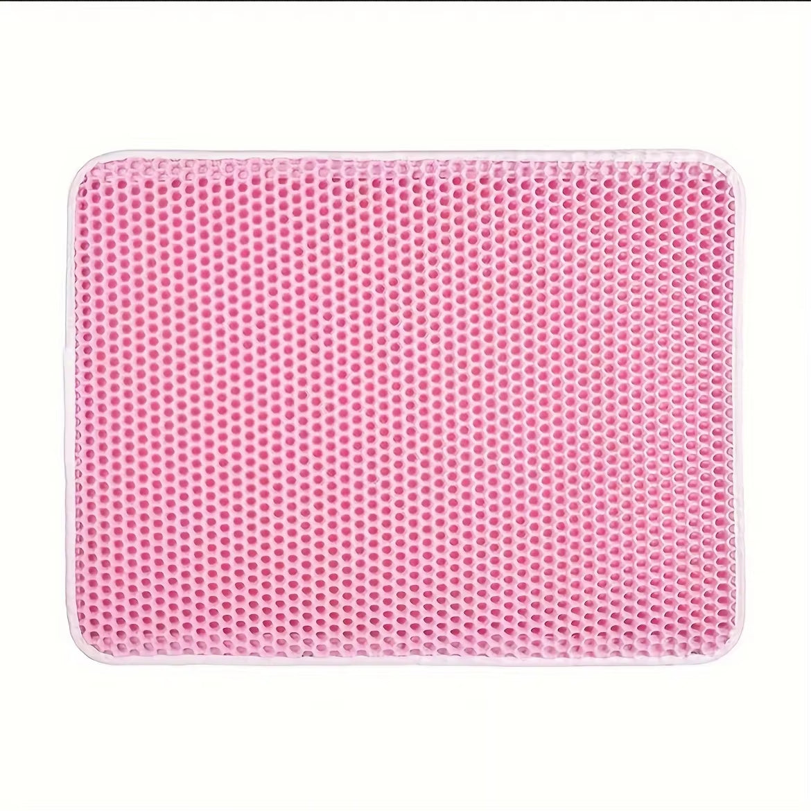 Large Cat Litter Mat – Double-Layer Honeycomb Design, Waterproof, Easy-Clean Scatter Control Rug for Cats