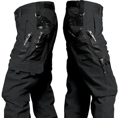 Men’s Tactical Cargo Work Pants – Waterproof Outdoor Multi-Pocket Hiking Trousers for Workwear, Camping & Adventure (Autumn/Spring)