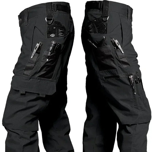 Men’s Tactical Cargo Work Pants – Waterproof Outdoor Multi-Pocket Hiking Trousers for Workwear, Camping & Adventure (Autumn/Spring)