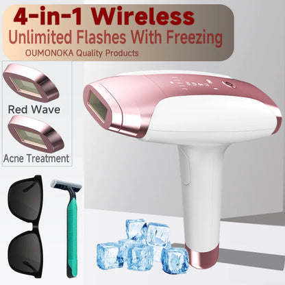Permanent IPL Laser Epilator Women'S Depilators Facial Shaving Hair Cutting Machine Men'S Razor Shaver Mower Laser Hair Removal