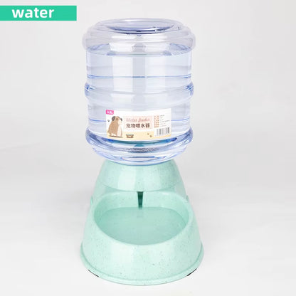 “Large Capacity Pet Feeder with Automatic Water Dispenser – Food & Water Bowls for Cats and Small Dogs