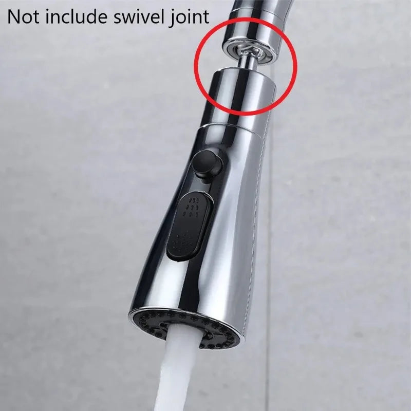 “Universal Kitchen Faucet Sprayer Head – 3-Mode Pull-Out Sink Nozzle, ABS Water-Saving Replacement Spray Head for 1/2'' Connection